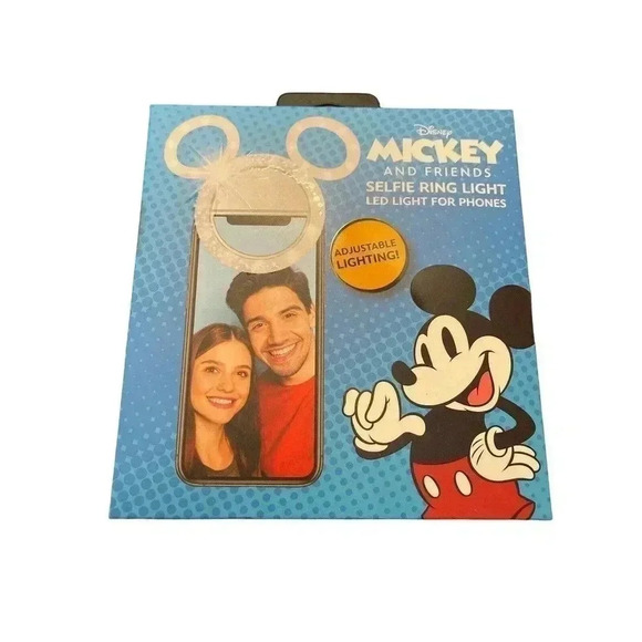 Disney Mickey Mouse And Friends Selfie Ring LED Light For Cellphones - Picture 1 of 2